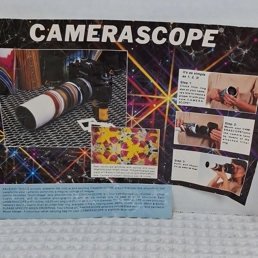 Vintage Camerascope By Kaleidovisions Camera Special Effects Lens Attachment